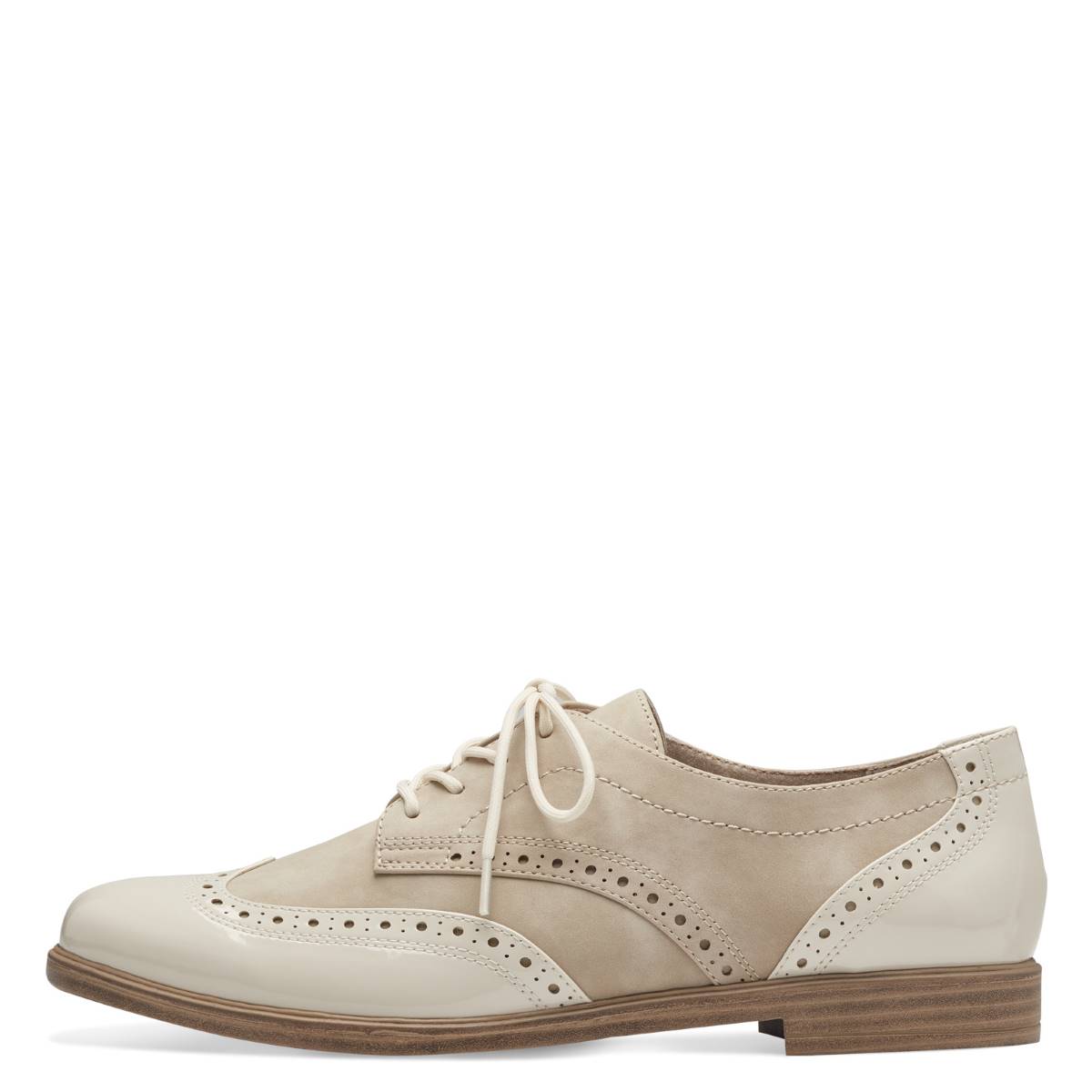 Nude sales patent brogues