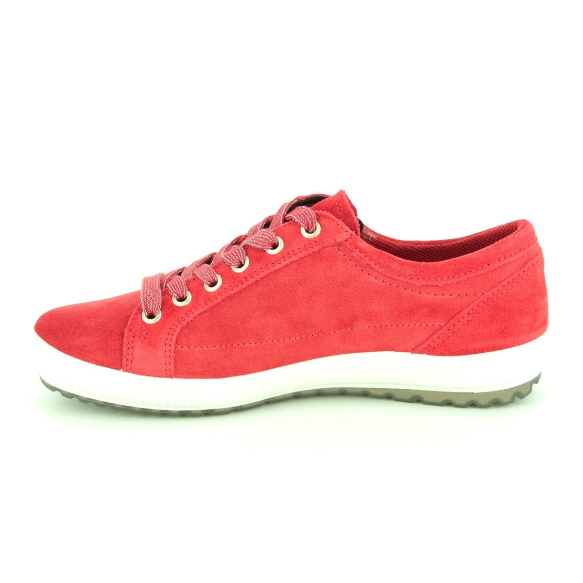 Legero Tanaro Zip 00818-50 Red suede lacing shoes