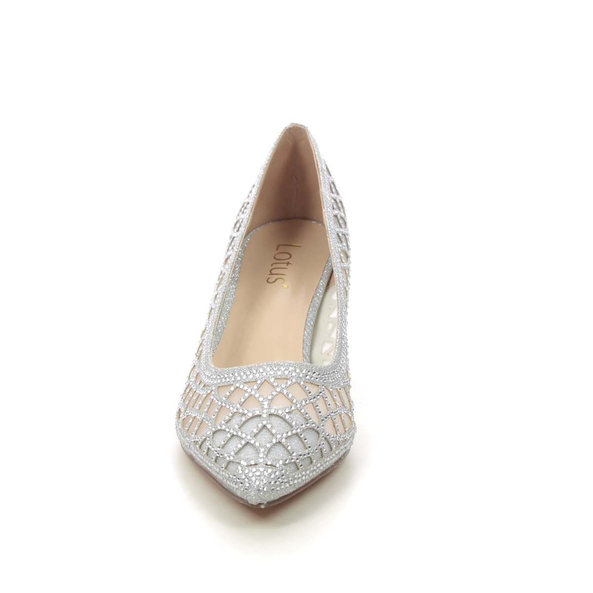 Buy the silver Lotus ladies' Panache court shoes online