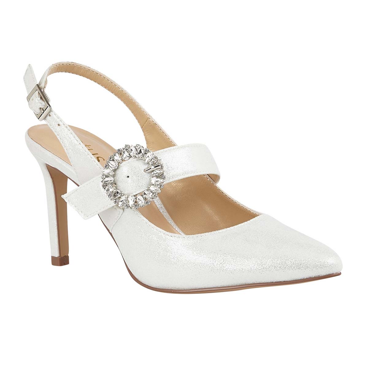 white slingback shoes