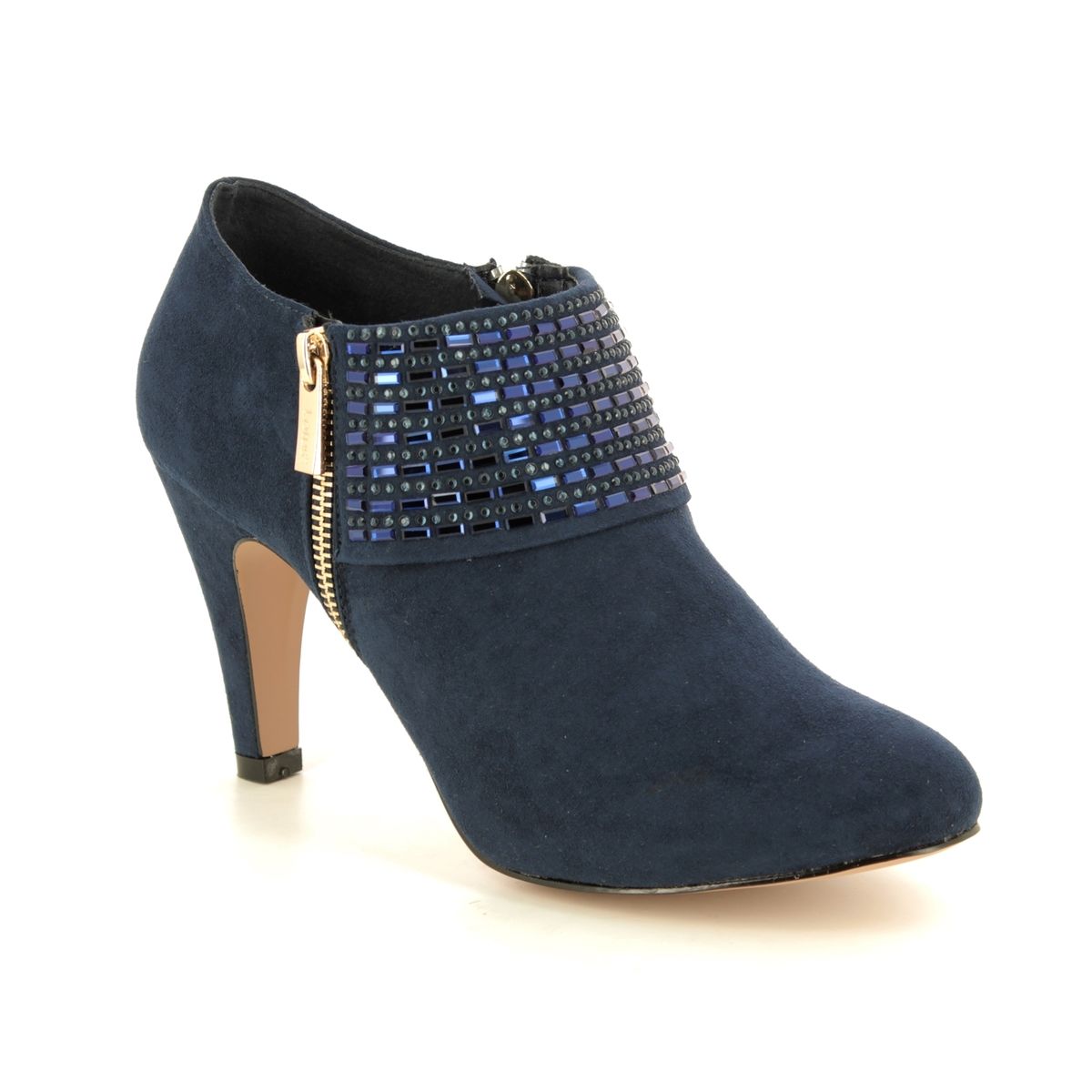 lotus navy court shoes