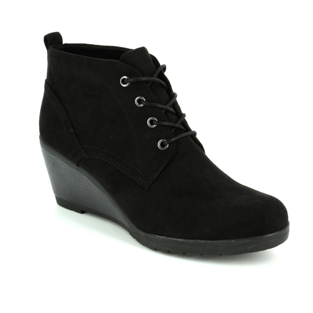 marco tozzi black ankle boots