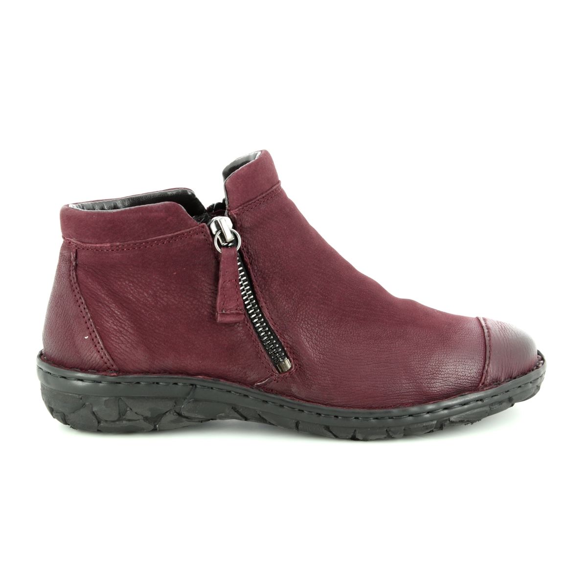 Relaxshoe Suffcap 26759-81 Wine leather ankle boots
