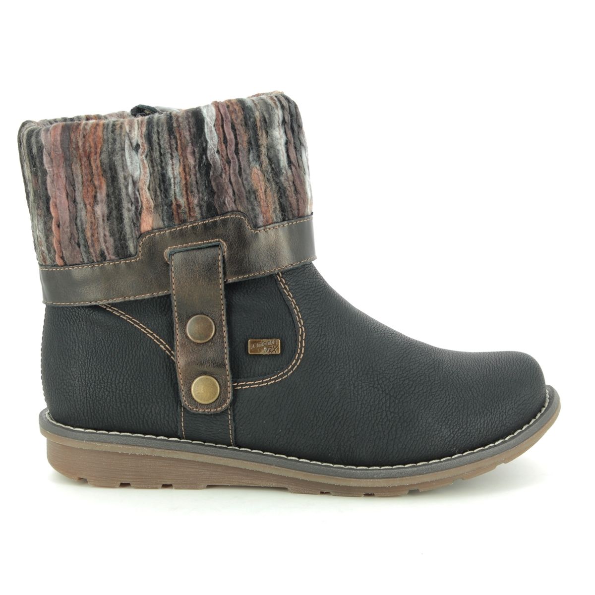 Astrishfold Tex R1071-03 Black ankle boots