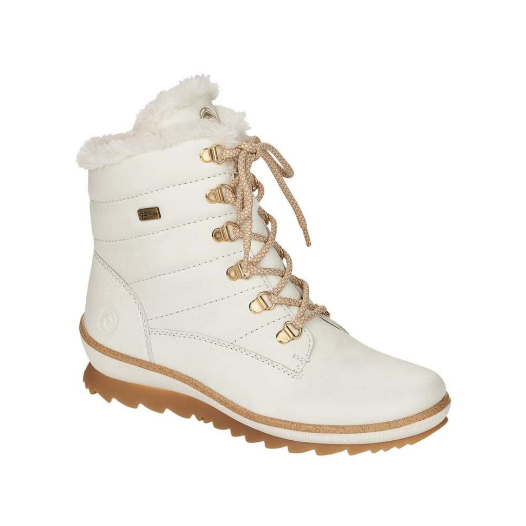 Remonte Novara Fur Tex R8480-80 WHITE LEATHER Winter Boots