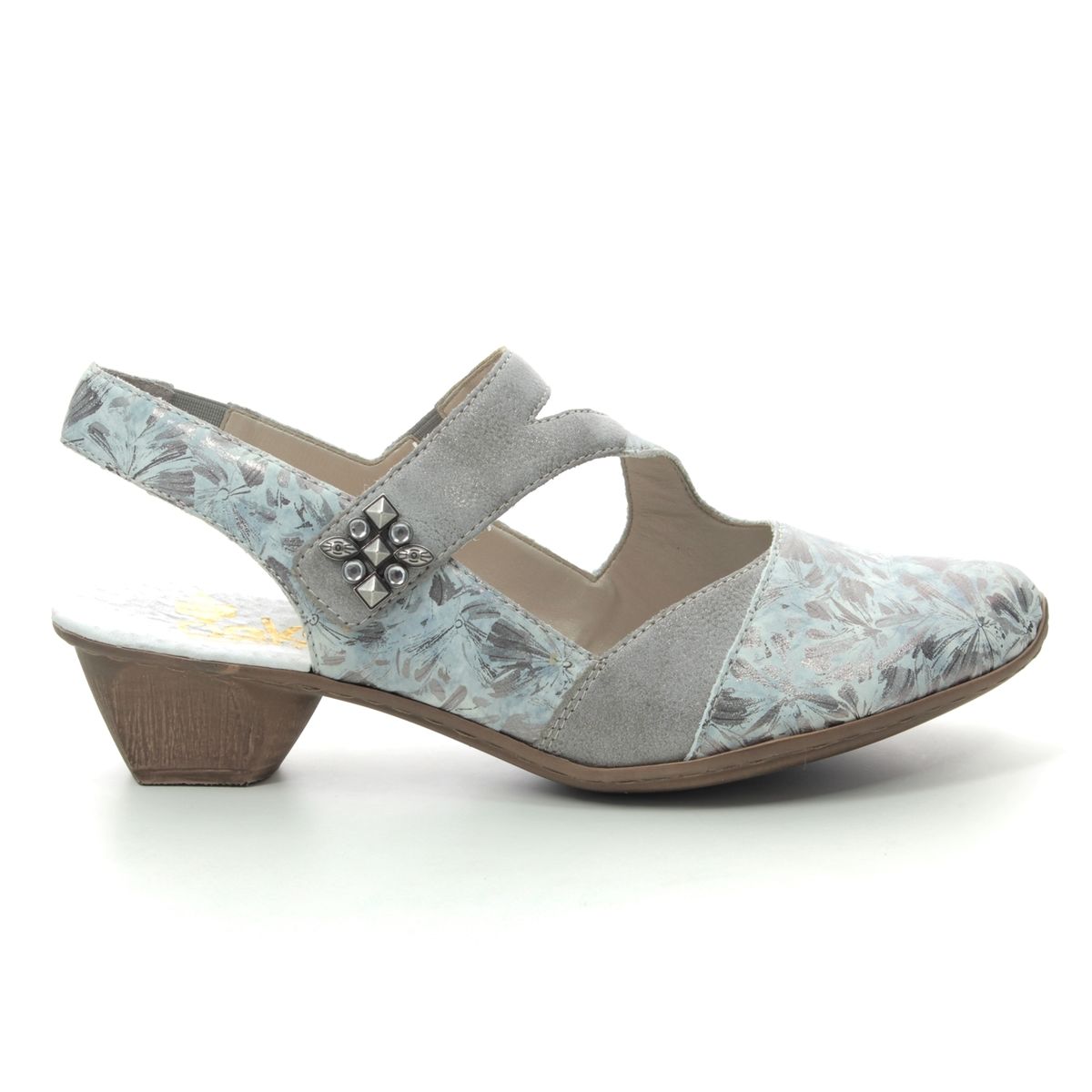 Rieker 49787-90 Silver metallic Mary Jane Shoes