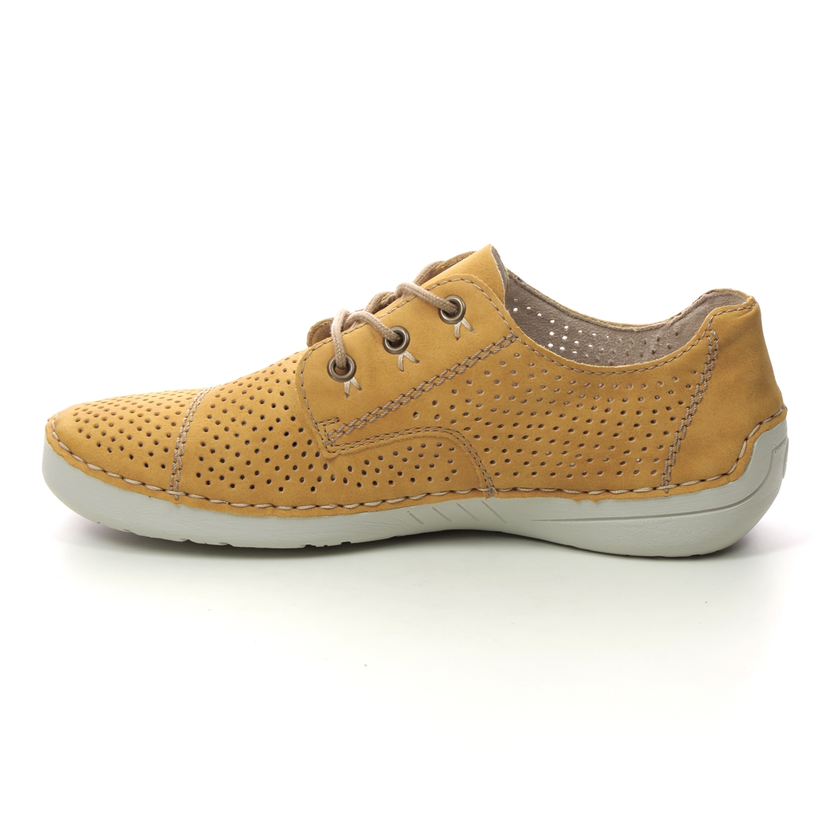 Rieker 52506-68 Yellow lacing shoes