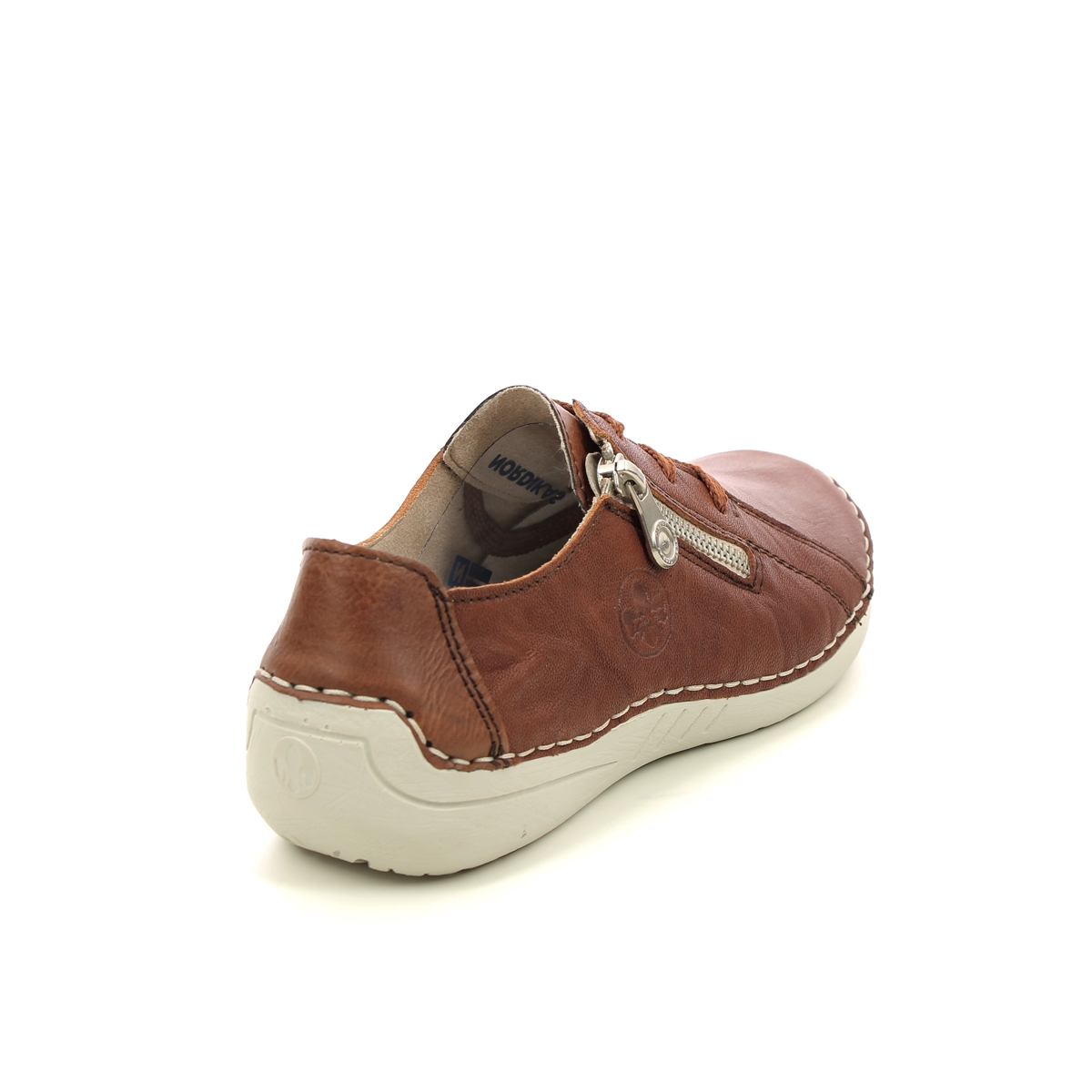 Rieker 52511-22 Tan Leather lacing shoes