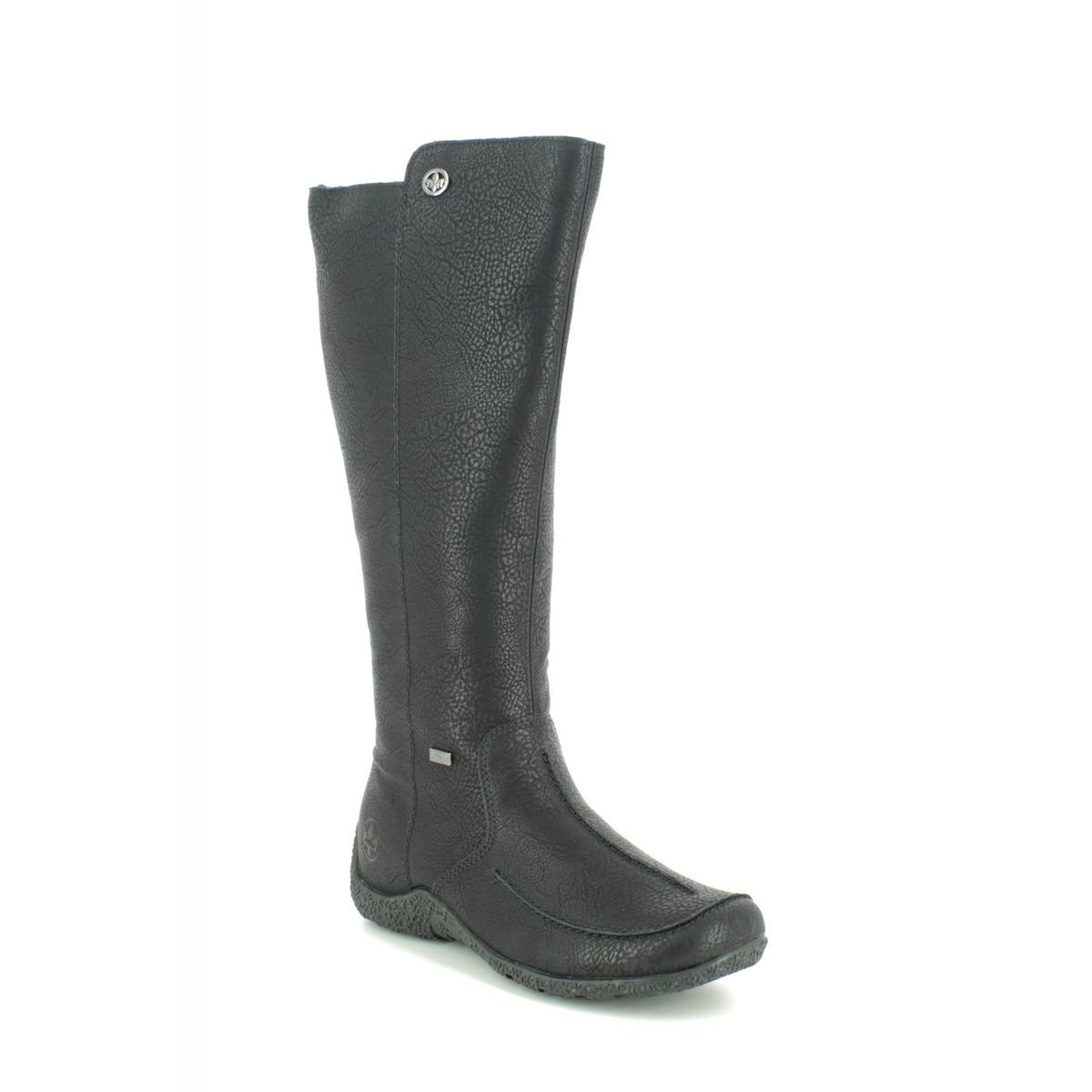 Rieker 79990-00 Black knee-high boots