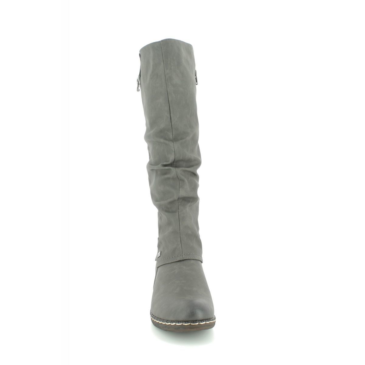 rieker grey knee high boots