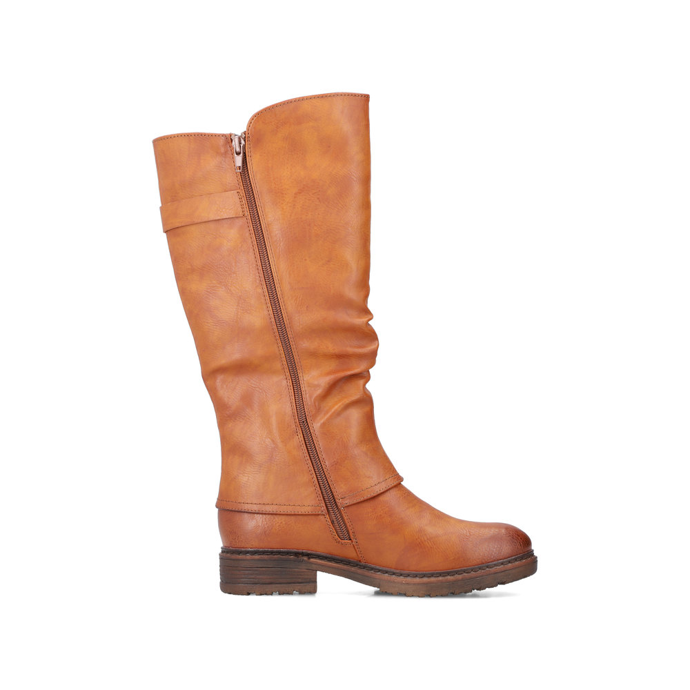 rieker tan knee high boots