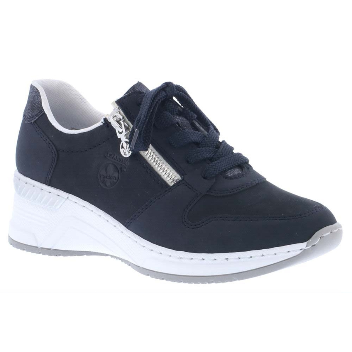 Rieker N4338-14 Navy Leather trainers