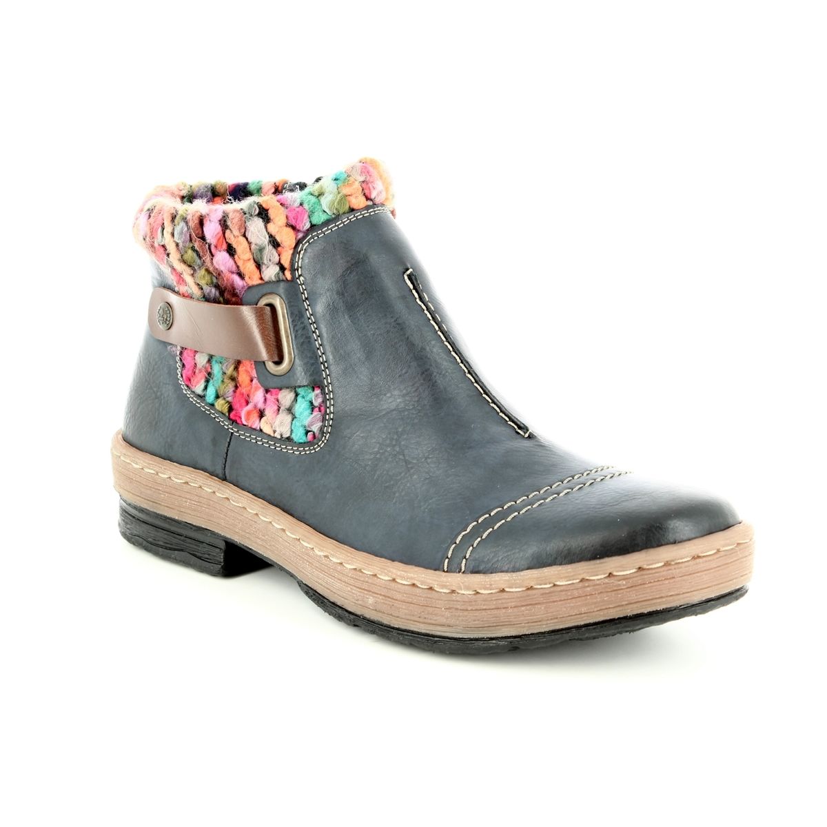 Rieker Z6784-14 Navy fashion ankle boots