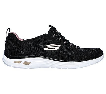 skechers rose gold trainers