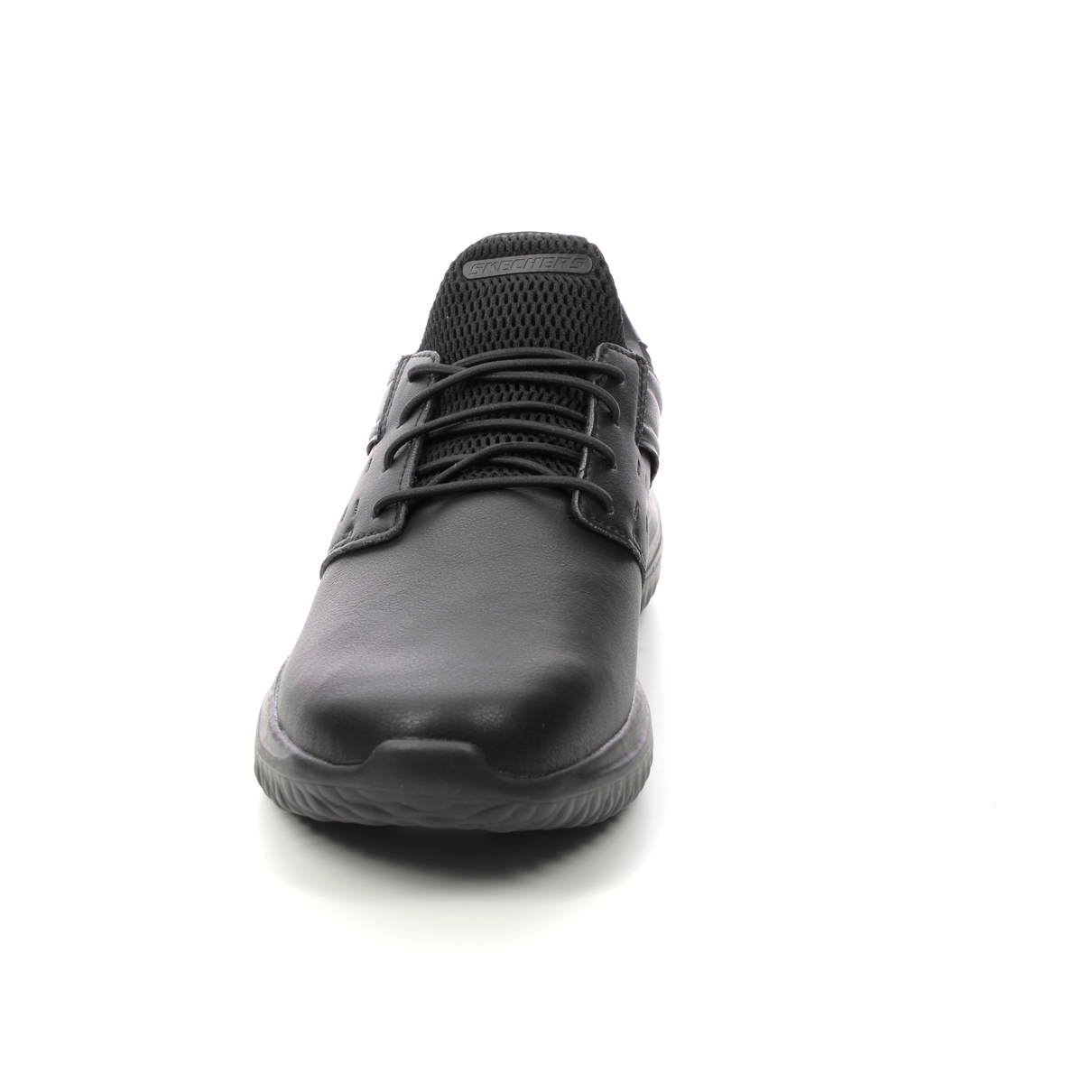 Skechers Delson Antigo 3 BBK Black Mens Slip-on Shoes 210308