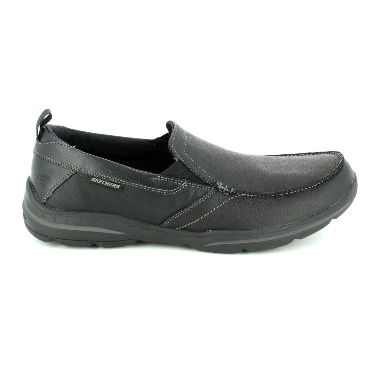 Skechers Harper Forde Black Mens Slip-on Shoes 64858