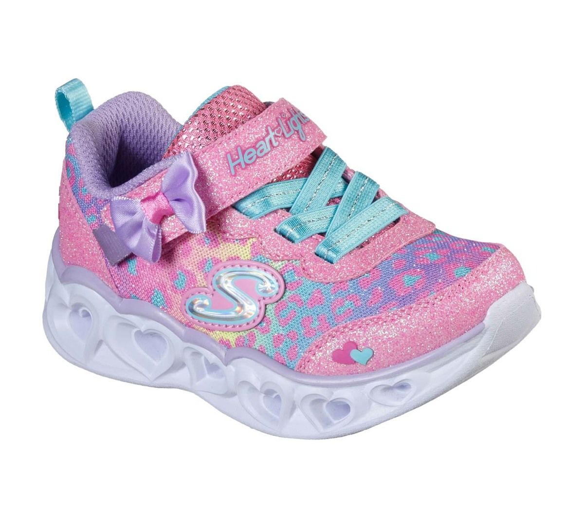 Skechers Heart Lights Inf 302088N HPMT Pink trainers