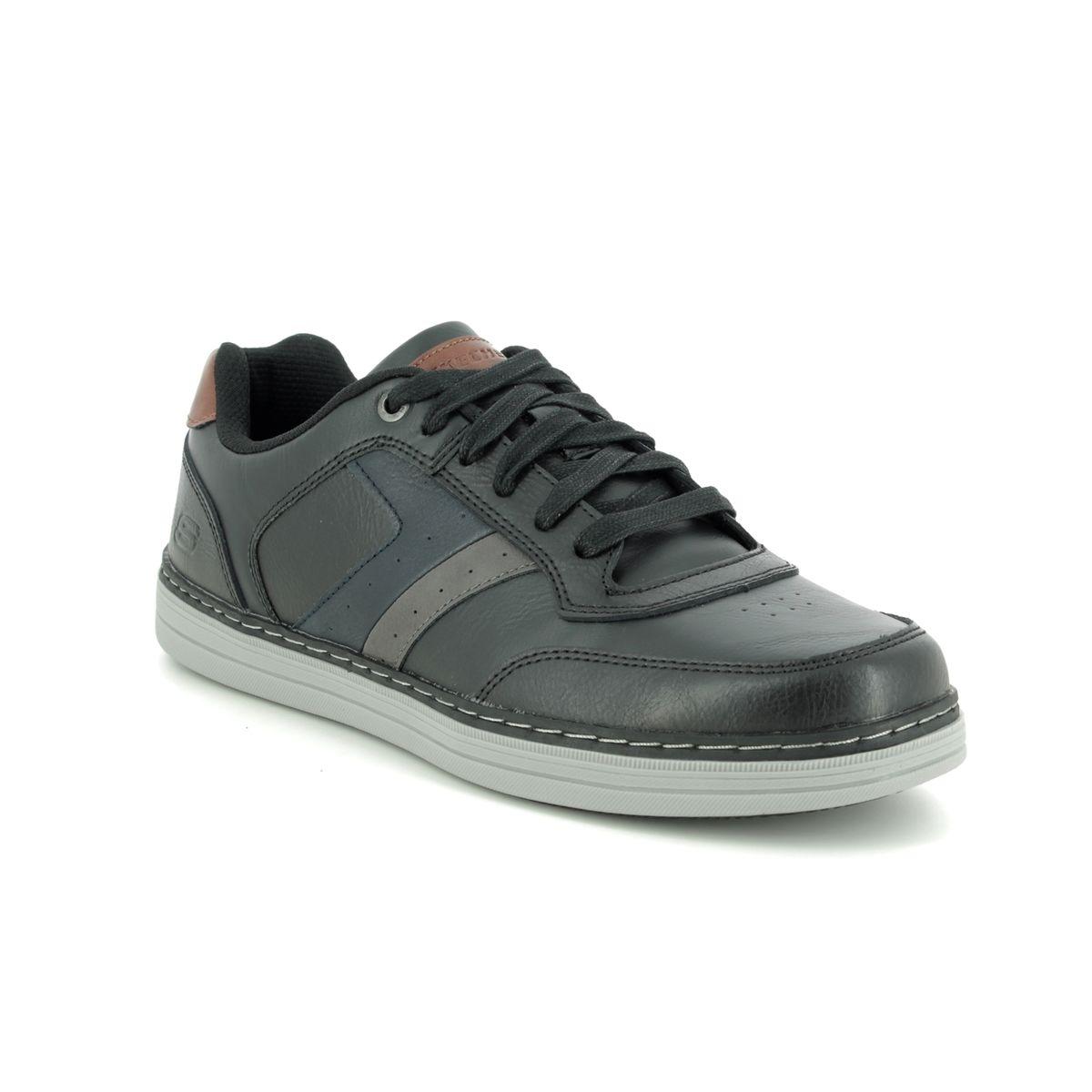 Skechers Heston 66413 BLK Black comfort shoes