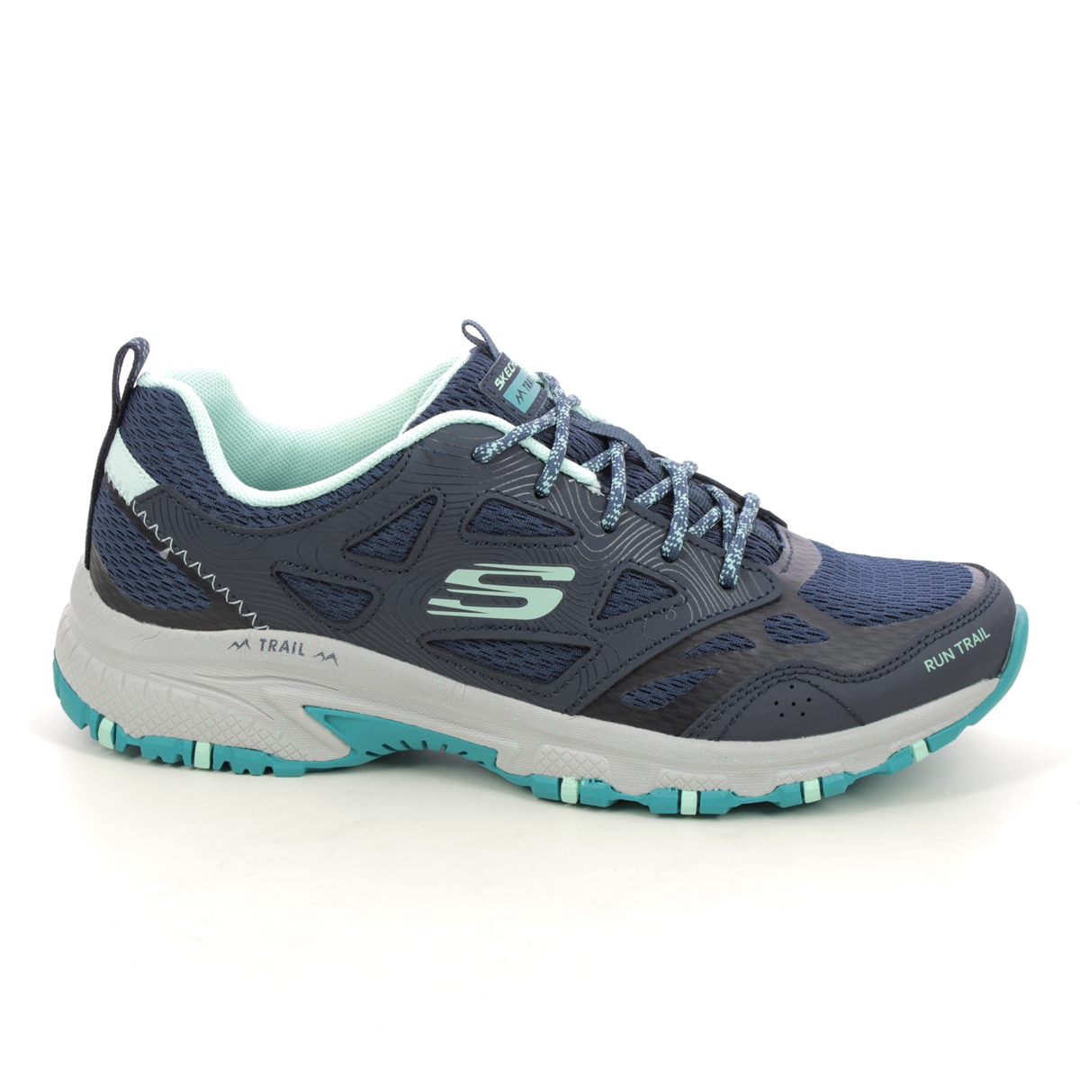 Skechers Hillcrest NVTQ Navy Turquoise Womens trainers 149821