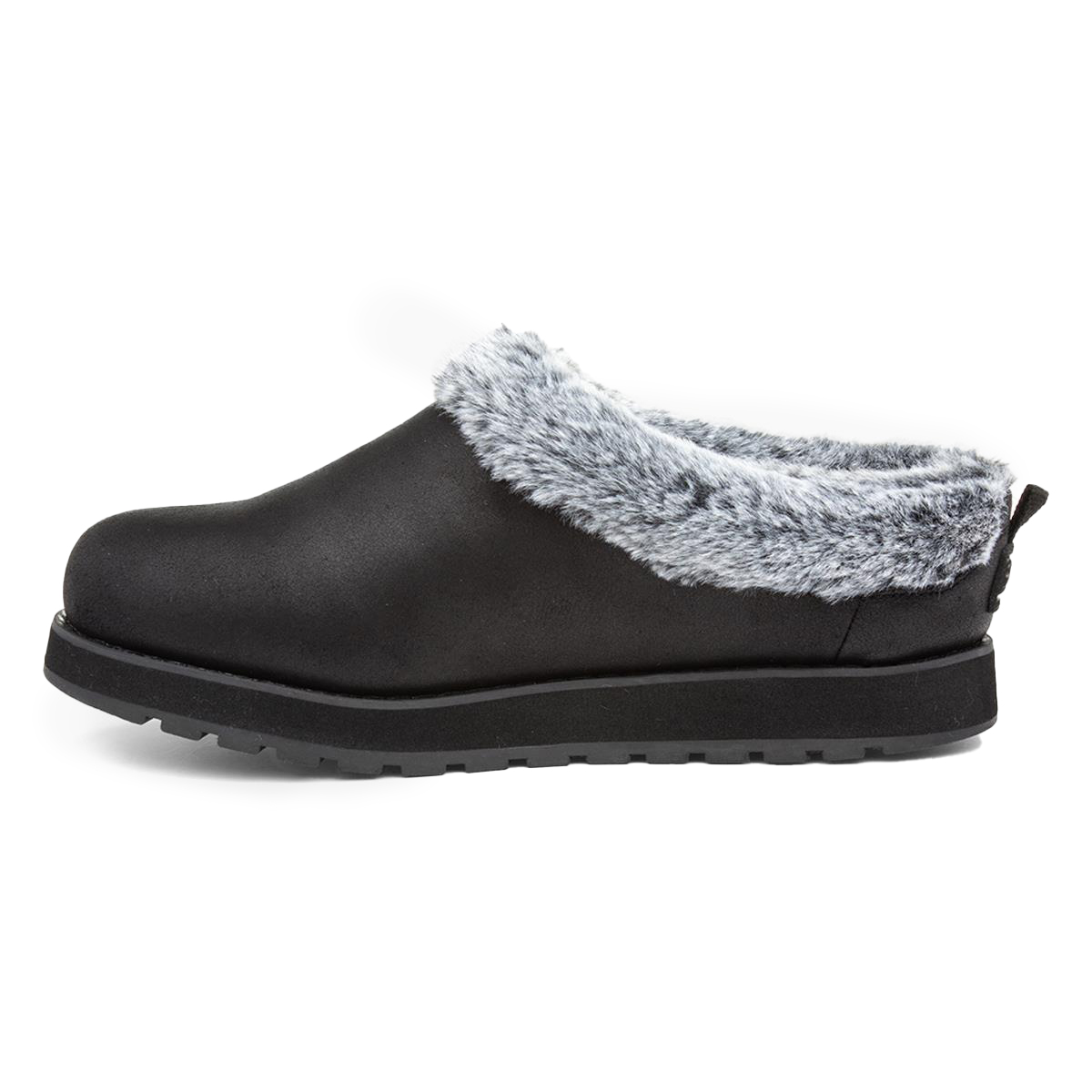 black slipper mules