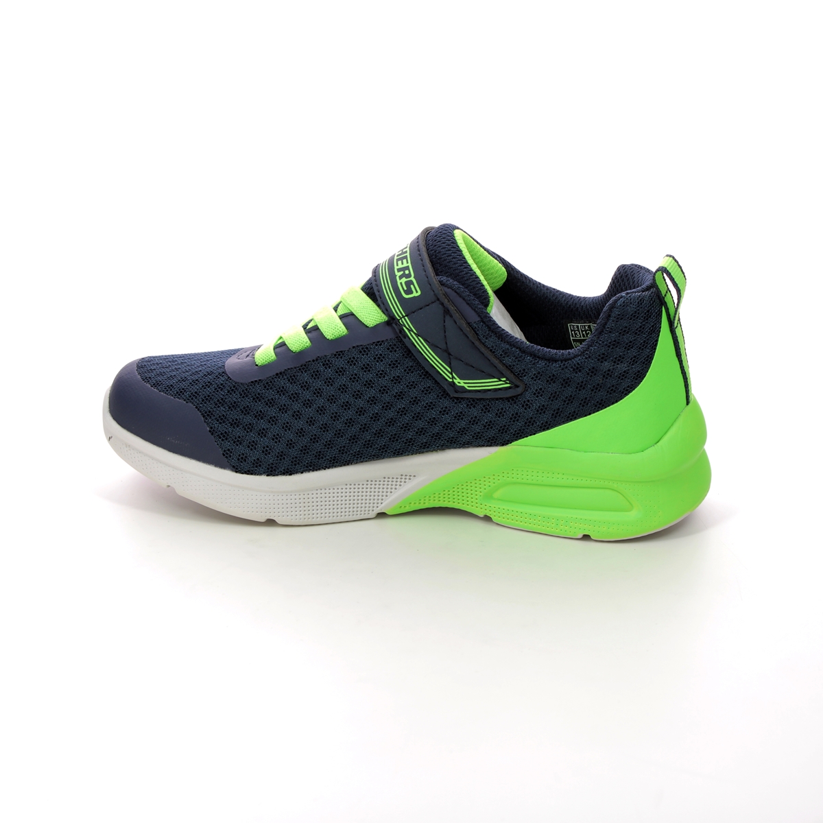 Skechers Microspec Max 403773L NVLM Navy Lime trainers