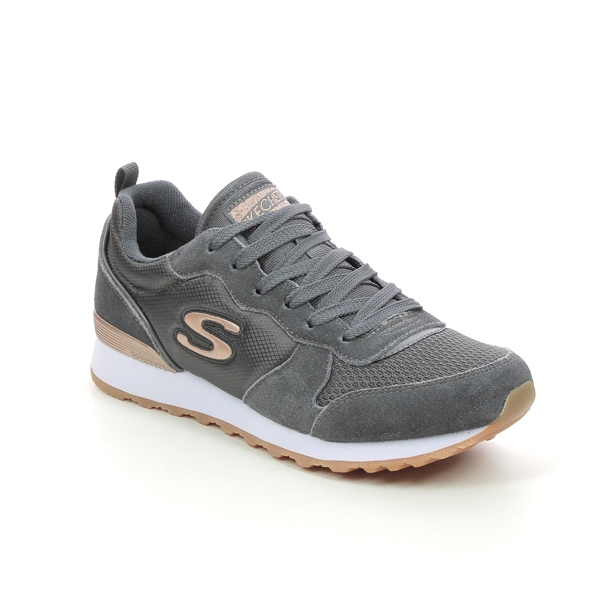 Cuerpo Incidente, evento Acompañar Skechers Og 85 Gold Gurl 111 CCL Charcoal trainers