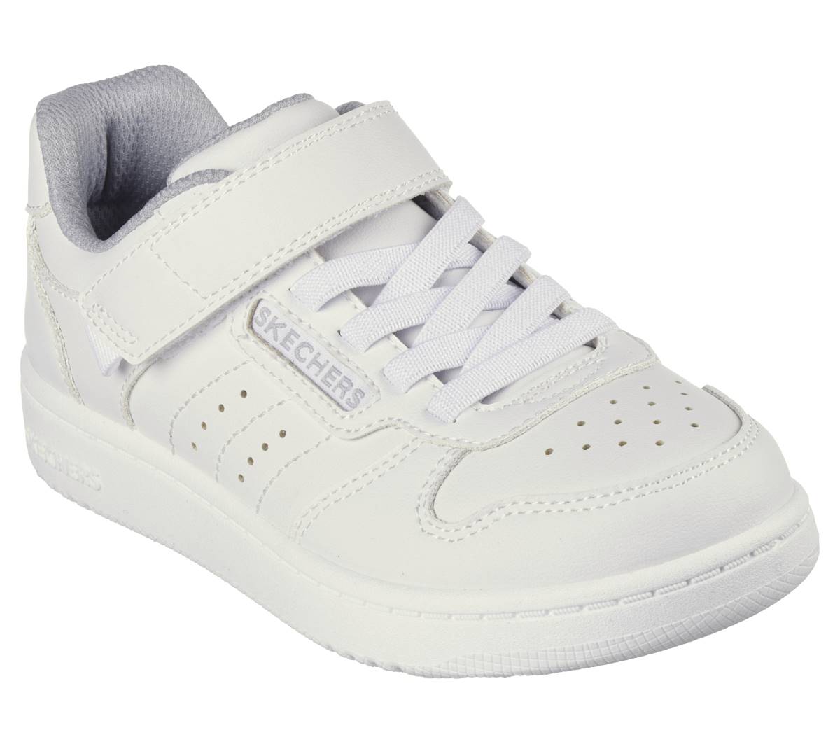 White skechers hot sale kids