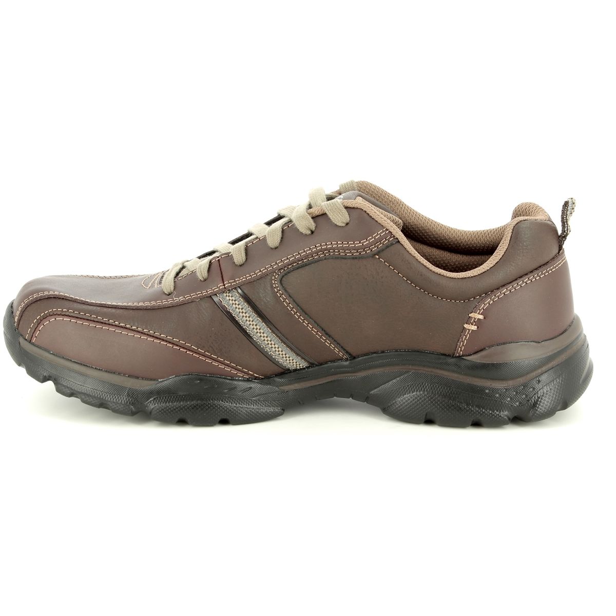 Skechers Rovato Larion 65419 BRN Brown casual shoes