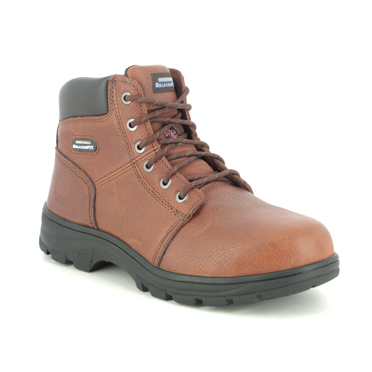 Skechers Safety Work-shire Boot Steel Toe 77009EC BRN Brown boots