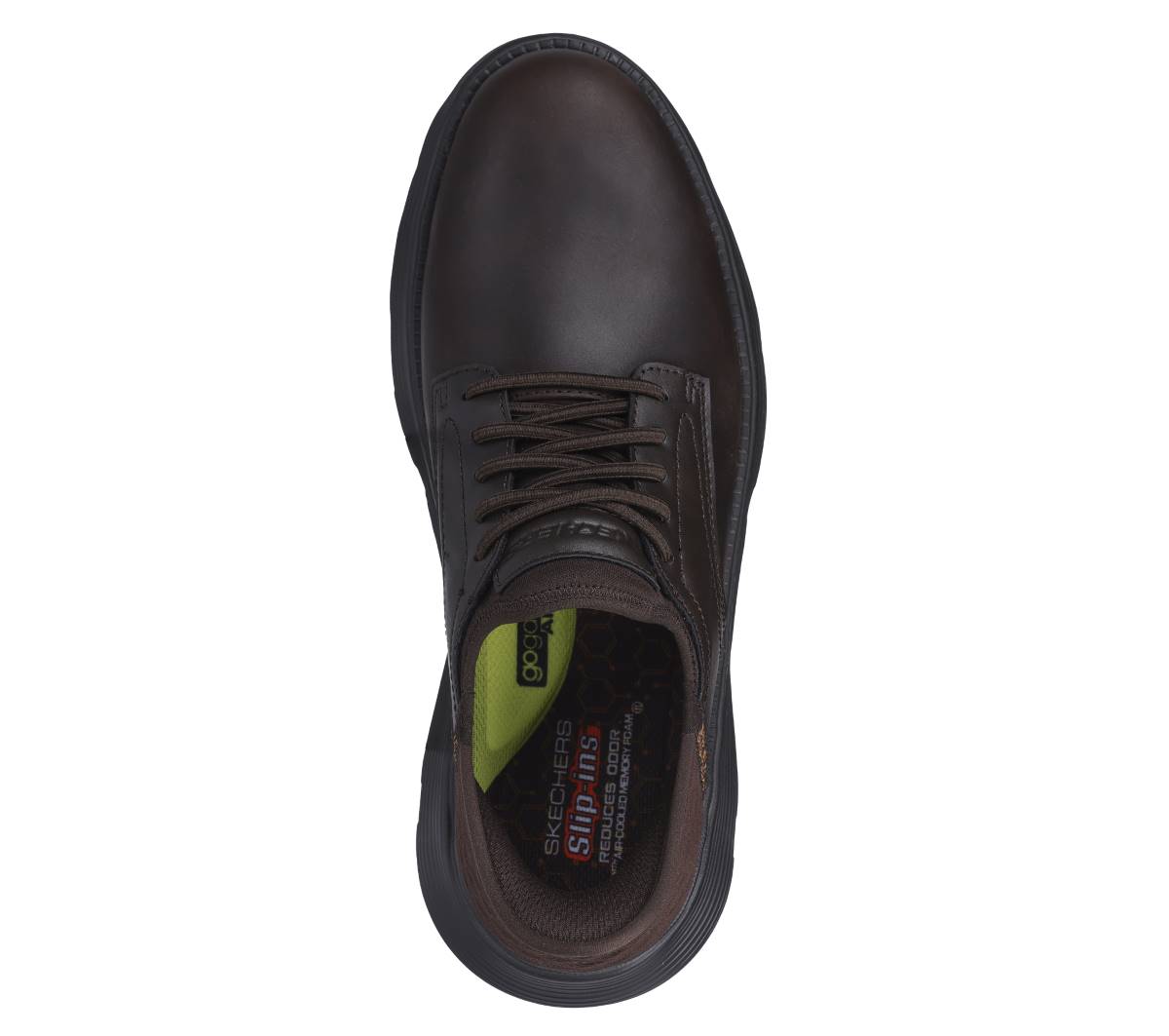 Skechers Slip Ins Garza CHOC Chocolate brown Mens Slip-on Shoes 205046