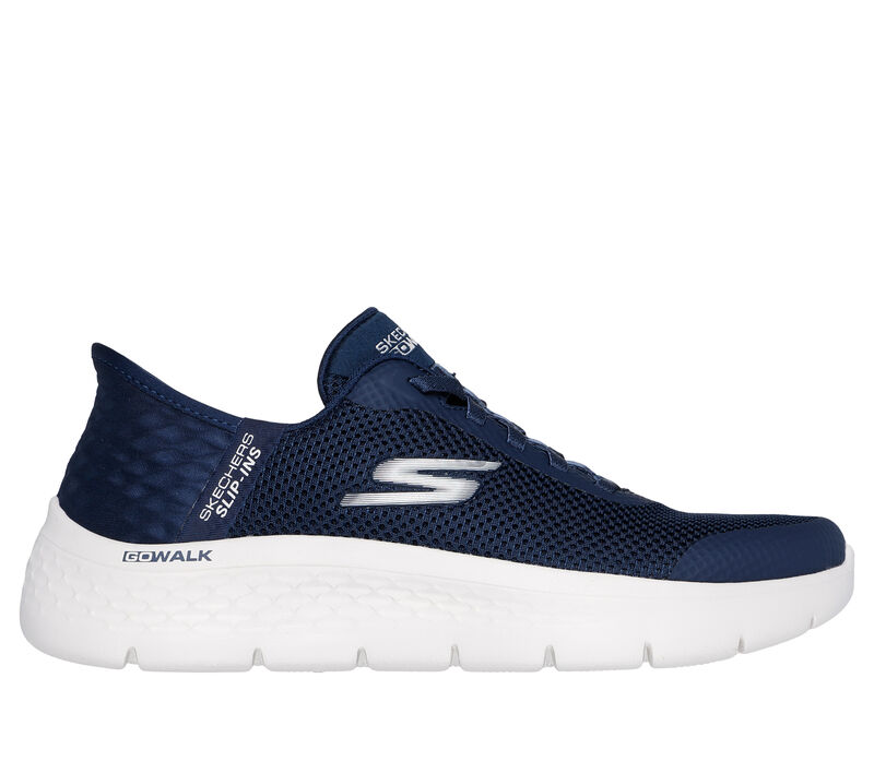 Skechers Slip Ins Go Walk Bungee NVW Navy Womens trainers 124836