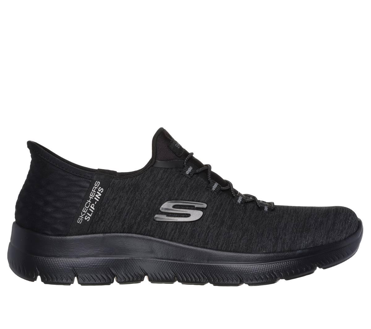 Skechers Slip Ins Summits BBK Black Womens trainers 149937