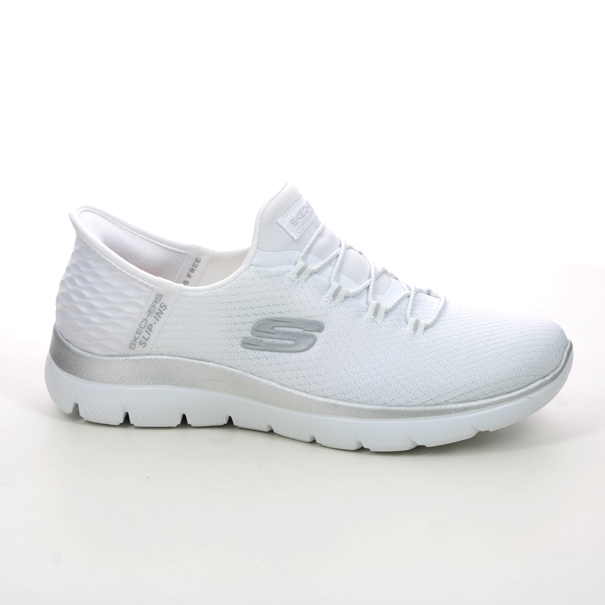 Skechers Slip Ins Summit WSL White Silver Womens trainers 150123