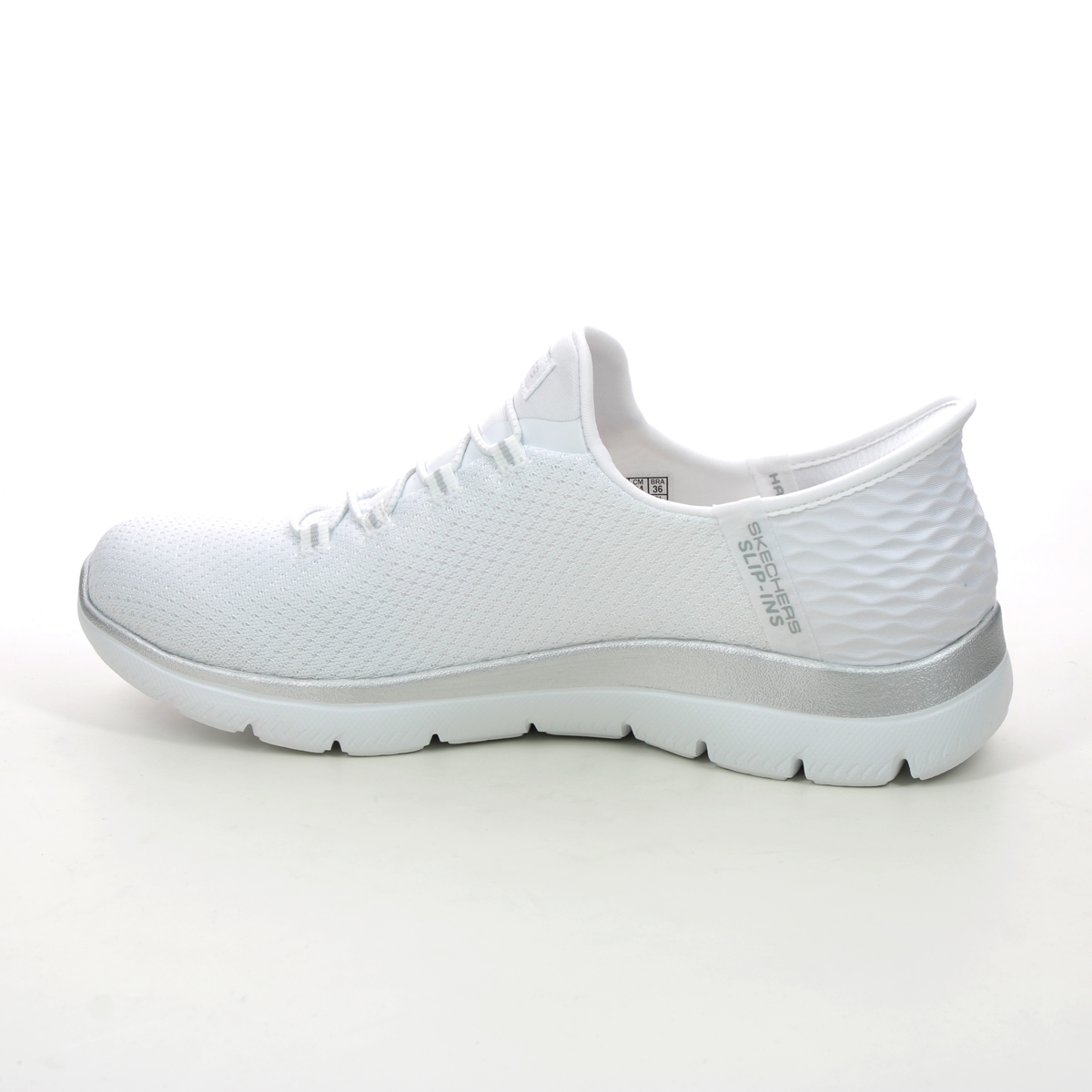 Skechers Slip Ins Summit WSL White Silver Womens trainers 150123