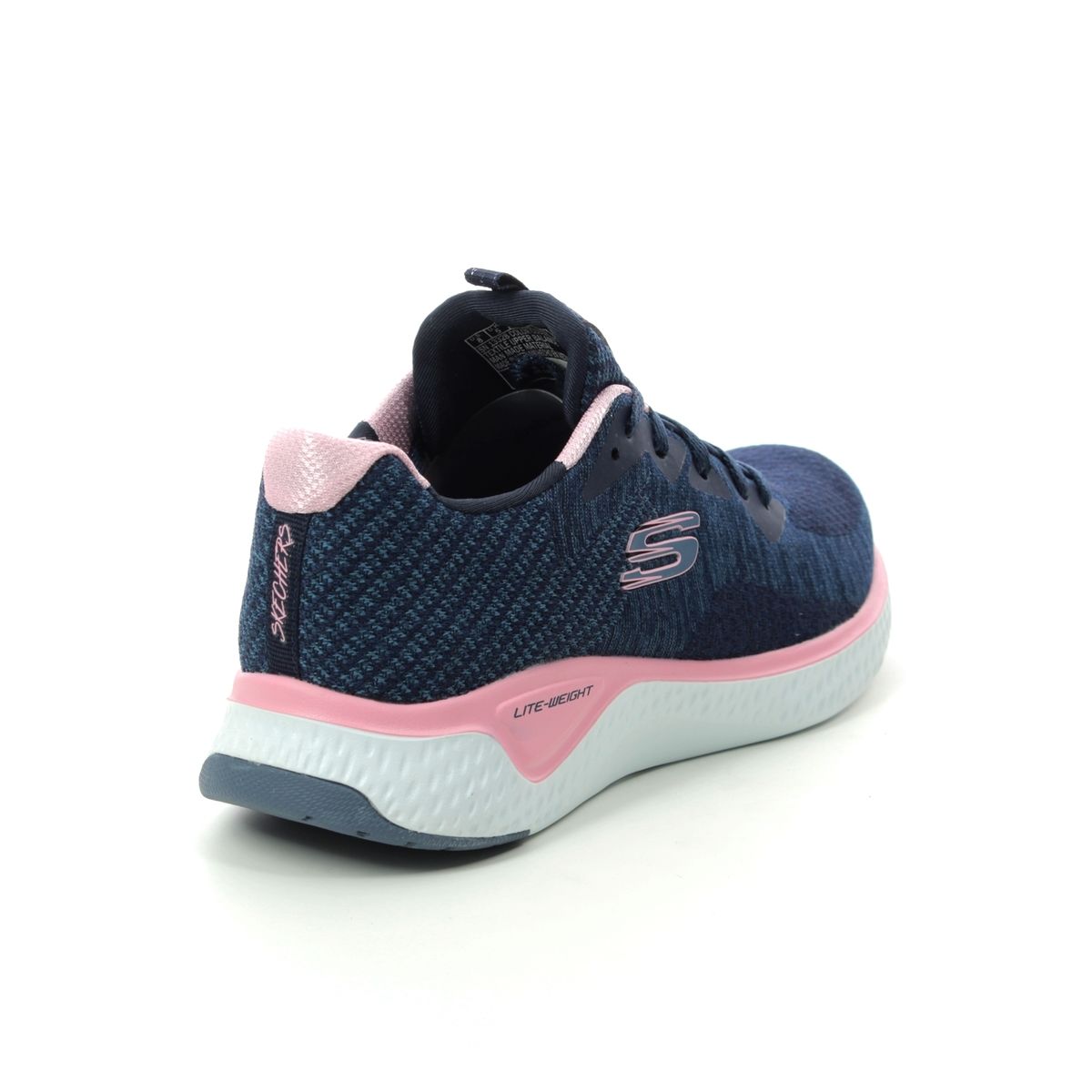 navy and pink trainers