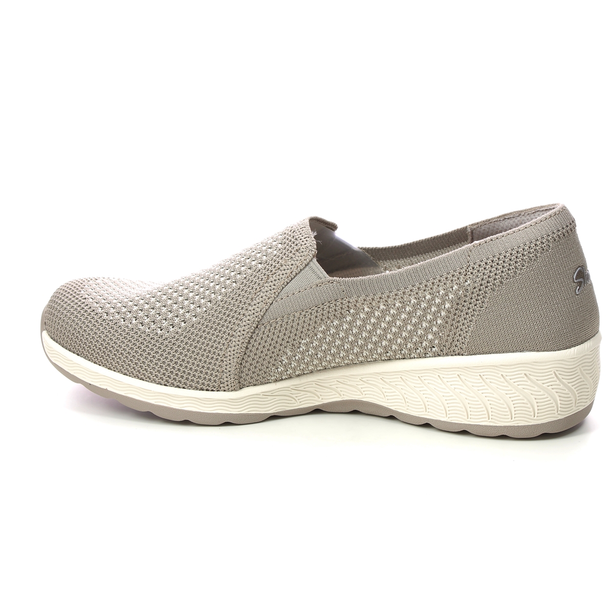 Skechers Up-lifted TPE Taupe Womens Comfort Slip On Shoes 100454