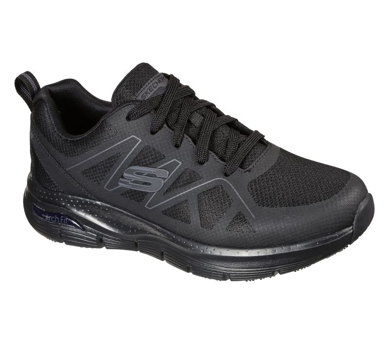 Skechers Work Arch Fit Mens 200025EC BLK Black trainers