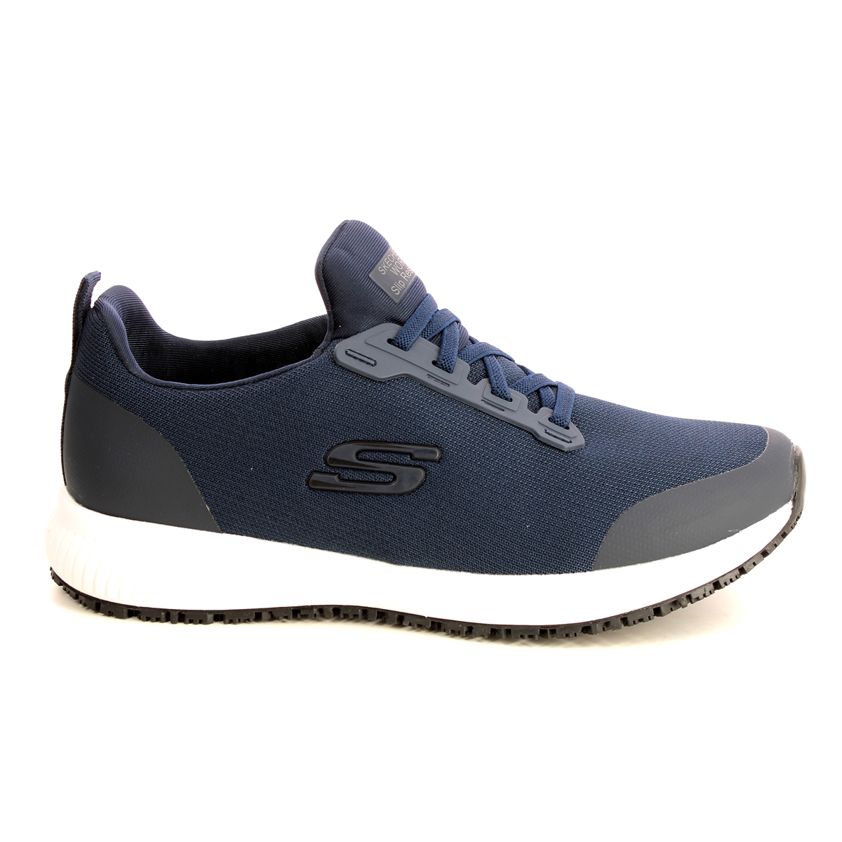 Skechers Work Squad Slip Resistant NVY Navy Womens trainers 77222EC
