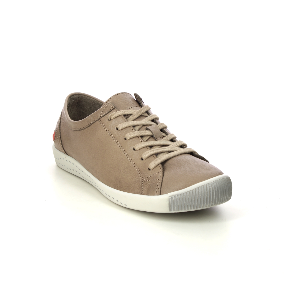 Softinos Isla 154 Beige leather Womens lacing shoes P900154 633